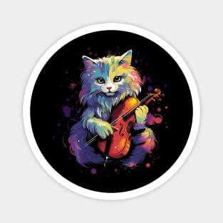 Ragdoll Playing Violin Magnet